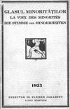 Glasul Minorităţilor 1923